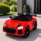 Детский электромобиль Cabrio 6V 5Ah с пультом управления, плавным стартом, LED-фарами, USB, AUX, MP3 и открывающимися дверями, Красный - изображение 1