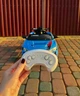 Детский электромобиль Cabrio 6V 5Ah с пультом управления, плавным стартом, LED-фарами, USB, AUX, MP3 и открывающимися дверями, Синий - изображение 3