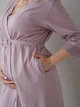 Халат трикотажний з бавовнита мікрофібрової сітки на рукавах "Soft&Lace" 3XL Аметист (2550000973913) - изображение 5