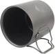 Термокружка Toaks Titanium Double Wall Cup 0.45L титановая с двойными стенками, складными ручками, чехлом для походов - изображение 2