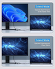 Док-станція хаб Abiwazy 8 в 2 для MacBook Pro та MacBook Air, USB-C адаптер з 2 HDMI, 3 USB 3.0, PD 100W, SD/TF, колір сірий - зображення 5