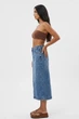 Юбка женская джинсовая однотонная синего цвета Fashion размер 44-46 (216876) - изображение 2