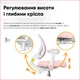 Дитяче крісло Evo-kids Mio Air Pink (арт.Y-307 KP) - изображение 6