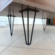 Столик журнальный 100×50×40,5 см с подъемной столешницей из ЛДСП, кофейный столик-трансформер с металлическими ножками и скрытым отделением для хранения для гостиной, спальни, кабинета и офиса Орех, YM-100-Walnut - изображение 10