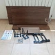 Столик журнальный 100×50×40,5 см с подъемной столешницей из ЛДСП, кофейный столик-трансформер с металлическими ножками и скрытым отделением для хранения для гостиной, спальни, кабинета и офиса Орех, YM-100-Walnut - изображение 11