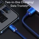 Кабель Baseus Crystal Shine Series Fast Charging Data Cable USB to iP 2.4A 2m Blue - изображение 6