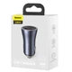 Автомобільний зарядний пристрій Baseus Golden Contactor Pro Dual Quick Charger Car Charger U+C 40W Dark Gray - зображення 2