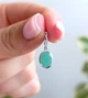Серебряная подвеска с бериллом и цирконием P600/м-бр - изображение 4