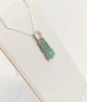 Серебряная подвеска с бериллом и цирконием P010-бр - изображение 6