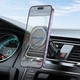 Магнитный автодержатель для телефона HOCO H28 Rainbow ring magnetic car holder в дефлектор с усиленным винтовым зажимом и вращением на 360° Черный - изображение 5
