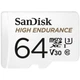 Карта памяти SanDisk 64GB microSDXC class 10 UHS-I U3 V30 High Endurance (SDSQQNR-064G-GN6IA) - зображення 1