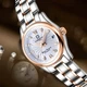 Женские механические часы Carnival White 27x12 мм металл серебристый сапфировое стекло - изображение 10