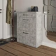 Тумба с механизмом для обуви Moreli FT-207 и выдвижным ящиком Ш700*В920*Г280мм Бетон - изображение 1
