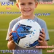 М'яч футбольний TK Sport №5 420 грам Blue/White (C44442/2) - зображення 1