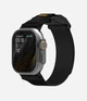 Ремешок AULUMU A11 Mag Buckle Slim Band для Apple Watch Ultra 49 мм / Series 42 мм / 44 мм / 45 мм / 46 мм / SE 44 мм Черный/Черный - изображение 1