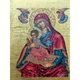 Писаная Корфская икона Пресвятой Богородицы 15×19 см - изображение 6