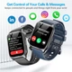 Смарт-годинник Kedali R1 1.85" Bluetooth з дзвінками, IP68, 110+ спортивних режимів, пульсометр, SpO₂, для Android та iOS, чорний - зображення 6