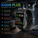 Розумний смарт-годинник ID208 Plus: 1.69" дисплей, Bluetooth-дзвінки, вбудована Alexa, моніторинг здоров’я та IP68 захист - зображення 1