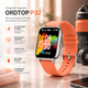 Смарт-годинник Ordtop P32 Orange: стильний фітнес-трекер з моніторингом здоров'я та водозахистом IP68, новий гаджет для спорту - зображення 1