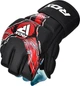 Тренировочные перчатки RDX GRAPPLING GLOVES NEW AURA F17 черный, красный Уни S - изображение 2