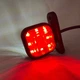 Мини габаритный фонарь квадратный 16 LED бело-красный для прицепов, грузовиков и спецтехники - изображение 2