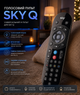 Голосовой пульт дистанционного управления Sky Q SKY135, универсальный ИК пульт для Sky Q, голосовой поиск, 37 кнопок - изображение 1