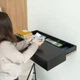 Полиця настінна Fedor'Kov A14 з прихованим відділенням та RFID замком, МДФ фарбований, 60×30×12,5 см, Чорний - зображення 5