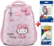 Рюкзак шкільний каркасний Kite Hello Kitty HK26-555S-2 подарунок олівці та фарби зовнішні габарити 36,5x27x15,5 - зображення 1