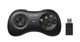 Беспроводной геймпад 8BitDo 8Bitdo M30 2.4G для Sega Genesis Mini, Mega Drive Mini и Switch с 6-кнопочной раскладкой для Windows 10, 11, Nintendo Switch, Sega Black - изображение 1