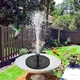 Фонтан садовий Solar Fountain плаваючий на сонячній батареї з акумулятором 1200 мА 6 насадок 2.8 Вт для ставка 16 см Чорний - зображення 10