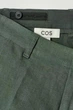 Штани чоловічі лляні COS relaxed linen tapered trousers 1275811003 Eur 52 Зелений - зображення 6
