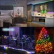 Светодиодная гирлянда 10 м Bluetooth RGB LED лента управления с телефона USB Dreamcolor уличная для дома сада - изображение 10