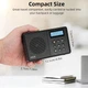 Портативное DAB/DAB+ FM радио WOVTE с Bluetooth, аккумулятором 2200 мАч, будильником и таймером - изображение 4