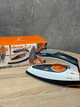 Утюг дорожный для одежды DSP KD-1068 1200 Вт (с керамической подошвой, складной) Белый с оранжевым - изображение 3
