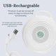 Портативный генератор белого шума Yogasleep Rohm, 3 успокаивающих звука, USB, белый - изображение 4