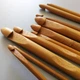 Гачок бамбуковий 9мм для рукоділля в'язання плетіння та протягування шнурів (001051) - зображення 3