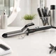 Плойка для волос BaByliss PRO Titanium Tourmaline Program 25 мм для парикмахеров щипцы для завивки локонов 200°C (ETT37ІZBAB) - изображение 1