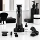 Триммер для барберов и парикмахеров BaByliss PRO Skeleton FX Gunsteel профессиональный для бороды, окантовки и фейда, бесщеточный Ferrari DC мотор, T-образный DLC нож 40 мм, Zero Gap, Li-Ion аккумулятор, EDM Technology, 7200 об/мин (EZ96XF) - изображение 4