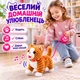 Интерактивный котик на поводке, который ходит и поёт, плюшевая игрушка 25 см, рыжий полосатый - изображение 3