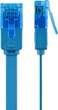 Патч-корд Goobay RJ45 UTP6a 1.0m patch AWG30 Flat OD=1.5x6.0mm Cu синій(75.09.6306) - изображение 2