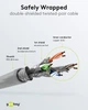 Патч-корд Goobay RJ45 SFTP6 2.0m patch AWG28 LSOH D=6.0mm Cu PoE+ сірий(75.05.0887) - зображення 4