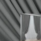 Комплект готовых штор VR-Textil Шенил однотонный № 1592ш Серый 150х270 см 2 шт (33-0557) - изображение 1