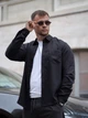 Мужская рубашка классическая однотонная Tencel Comfort Черная M - изображение 4