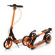 Самокат двухколесный складной с колесами 200мм и дисковым тормозом Scooter Prime 1364 Orange-Black - зображення 1