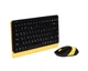 Комплект клавіатура та миша A4Tech FG1110 USB-ресивер Bumblebee - зображення 2