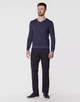 Пуловер Pierre Cardin из серии Royal Blend в синем цвете - размер 24/48 (S)(82536/3102/55221) - изображение 3