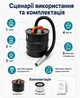 Сепаратор для золи фільтр для пилососа золяний уловлювач циклонний сепаратор золоуловлювач для каміна печі грилю мангалу - зображення 5
