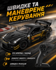 Радиоуправляемая машинка спорткар 1:24 на пульте 2.4GHz с USB-зарядкой светом открывающейся дверью и капотом модель авто 20,7х8,6х5,5 см для детей игрушечный гоночный автомобиль черный повороты реалистичный салон и спойлер корпус - изображение 2