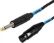 Profesjonalny kabel audio SSQ XZJM3 Jack 6.35 mm TS (Mono) - XLR Żeński (3 m) (5907688758962) - obraz 3