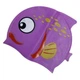 Шапочка для плавания детская Fish NE-SW-390-V 100% натуральный силикон One size фиолетовая - изображение 1